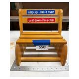 Wooden Chair-Step Combo