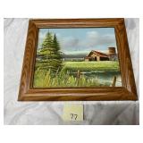 Framed Landscape Painting