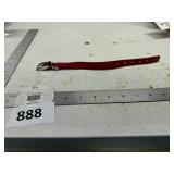 Red 5/8' x 10' Dog Collar