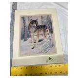 1991 Wolf Artwork Print