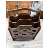 Wooden Magazine Rack