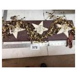 Wood Plaque with Stars