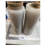 Two Rolls of Clear Plastic Film