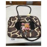 Giraffe Print Pet Carrier