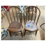 Wooden Spindle-Back Chairs