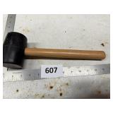 Rubber Mallet with Wooden Handle