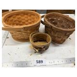 Three Woven Baskets