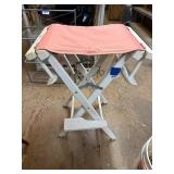 Folding Stool with Canvas Seat