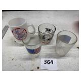 4 Commemorative Glasses