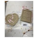 Two Clay Cookie Molds