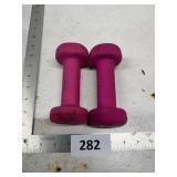Pink 3LB Dumbbells