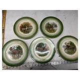 5 Buffalo Pottery Plates