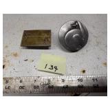 Two Metal Belt Buckles