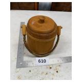 Wood Bucket with Lid