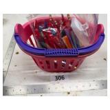 Basket with Pens and Pencils