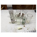 Eight Printed Glasses