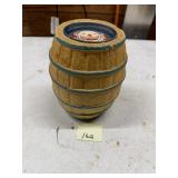 Barrel-Shaped Candy Tin
