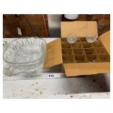 Glass Punch Bowl Set