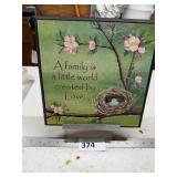 Framed Wall Plaque