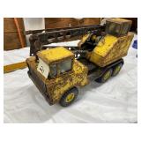 Vintage Metal Crane Truck Toy