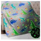 Glow-in-the-Dark Dinosaur Blanket
