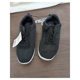 Ladies' Black Knit Sneakers