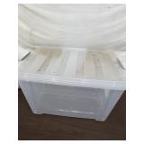 Clear Plastic Storage Bin