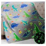 Glow-in-Dark Dinosaur Blanket