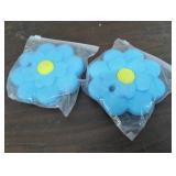 Blue Flower Cup Toppers