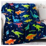Glow-in-Dark Dino Blanket