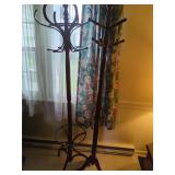 Wooden Coat Rack Pair