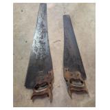 Two Vintage Hand Saws