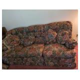 Floral Upholstered Sofa