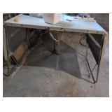 Folding Metal Work Table