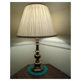 Brass Table Lamp With Shade