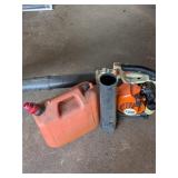 Leaf Blower & Gas Can