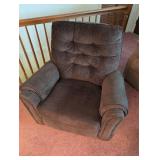 Brown Upholstered Recliner