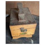 Wooden Shoe Shine Box