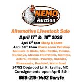 Next in person Auction April 17 and 18th