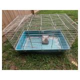 31x19 small animal cage comes with feed and ramp