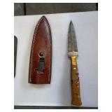 Homemade knife with sheath.
