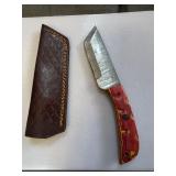 Homemade knife with sheath.