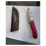 Homemade knife with sheath.