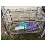 33x22 small animal cage, rest mats and