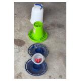 Lot of Chicken Waterers and Feeders