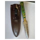 Homemade knife with sheath.