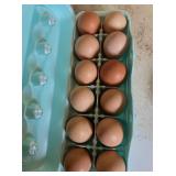Dozen Barnyard mix eggs, hatching or eating