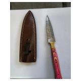 Homemade knife with sheath.