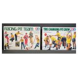Tamiya 1/20 Racing Pit Team & Tire Changing Pit Crew Model Kits