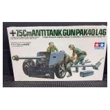 Tamiya 1/35 Military Miniature 75cm Anti-Tank Gun PAK40L46 Model Kit #3547